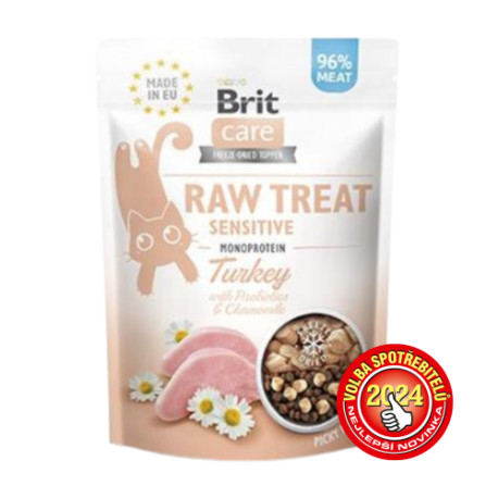 Brit Raw Treat Cat Sensitive, Turkey 40g