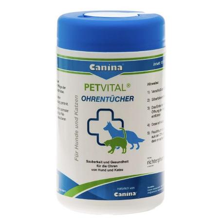 Canina PETVITAL Ohrenfeuchttücher vlhč.uť. 120ks