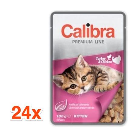 Calibra Cat kaps. Premium Kitten Turkey&Chick. 24x100g