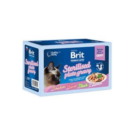 Brit Premium Cat D Fillets Gravy FamPlate Steril.1020g