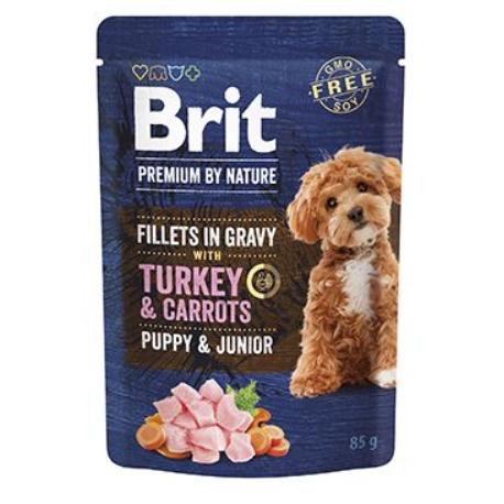 Brit Premium Dog Puppy Fillets Gravy Turkey&Carrots85g