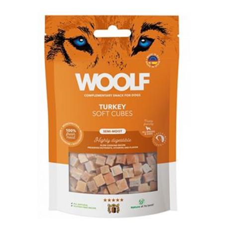 WOOLF pochoutka Soft Cubes Turkey 100g