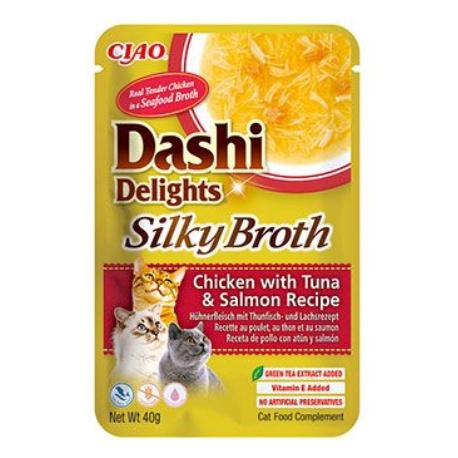 Churu Cat Dashi Delights Silky Broth Chick&Tun&Salm40g