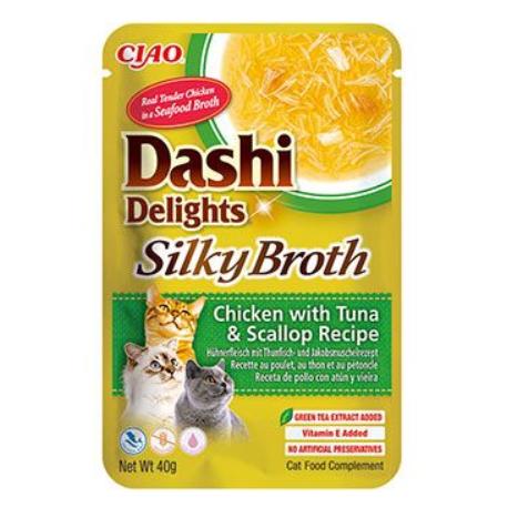 Churu Cat Dashi Delights Silky Broth Chick&Tun&Scal40g