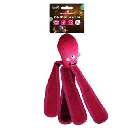 Hračka pes Dog Comets Alien Octo L 37cm růžová