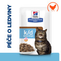 Hill's PD Cat K/D Kidney Care Early Stage Chicken kaps. 12x85g