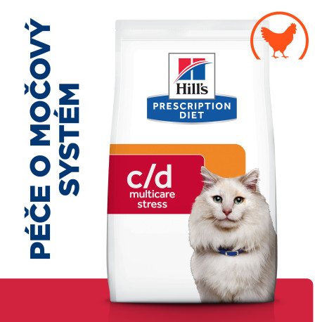 Hill's Fel. PD C/D Dry Urinary Stress 1,5kg NEW