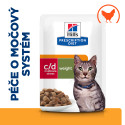 Hill's PD Cat C/D Multicare Urinary Stress+Metabolic Struvite/Oxalate&Obesity kaps. 12x85g