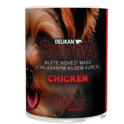 Delikan Konzerva SUPRA Dog Chicken 800g