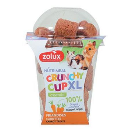 Pochoutka CRUNCHYCUP XL mrkev 110g Zolux