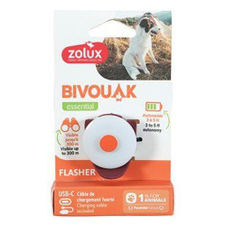 Světýlko blikací BIVOUAK USB červená Zolux