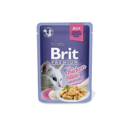 Brit Premium Cat D Fillets in Jelly with Chicken 85g