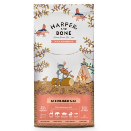 Harper and Bone Cat Sterilised granule divoké hory 5kg