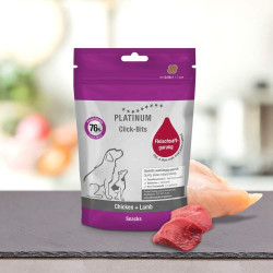 Platinum Click-Bits Chicken + Lamb kousíčky 150g