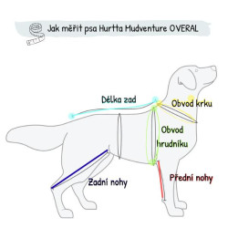 Obleček Hurtta Mudventure overal ECO černý 45M