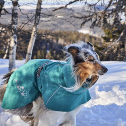 Obleček Hurtta Monsoon coat II ECO ostružinový 50