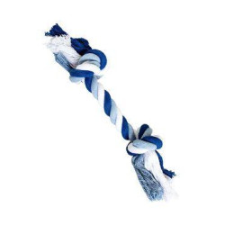 Hračka pes Uzel bavlněný 20cm/55g modrá/bílá HipHop