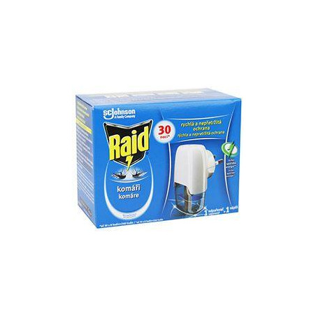 Raid elektr. odpuzovač hmyzu strojek+tek.náplň 30nocí
