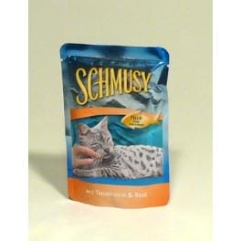 Schmusy Cat kapsa Fish tuniak + ryža 100g