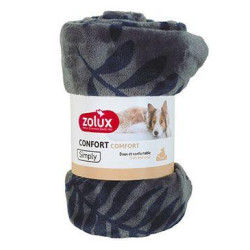 Pelech deka COCOON 150x100cm antracit se vzorem Zolux