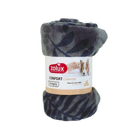 Pelech deka COCOON 150x100cm antracit se vzorem Zolux