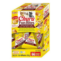 Churu Cat BOX Fun Bites Chicken wraps Tuna&Cheese8x12g