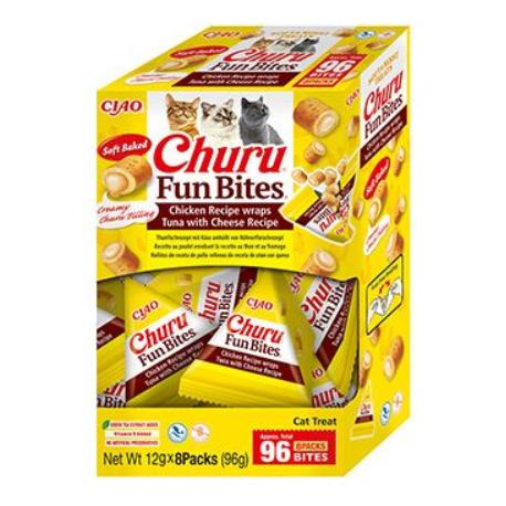Churu Cat BOX Fun Bites Chicken wraps Tuna&Cheese8x12g