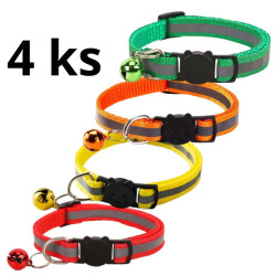 Sada rozlišovacích obojků štěně/kotě 4ks reflex mix