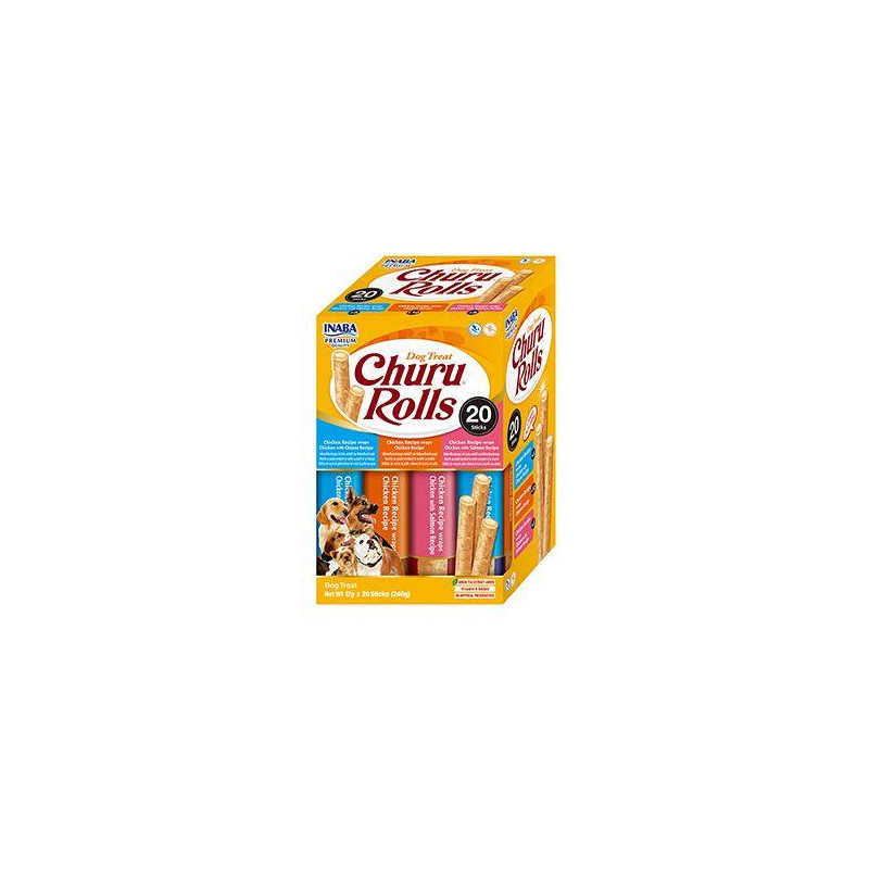 Churu Dog BOX Rolls Chicken wraps Variety 20x12g