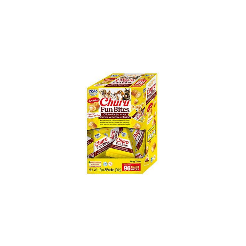 Churu Dog BOX Fun Bites Chicken wraps Chick&Chees8x12g