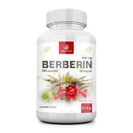 Allnature Berberin extrakt 98% 500mg 60cps