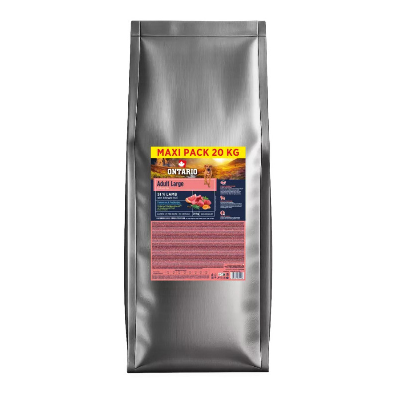 Ontario Adult Large Lamb & Brown Rice 20kg