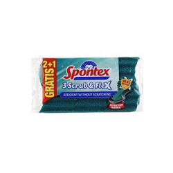 Houba na nádobí Spontex Scrub&Flex 3ks