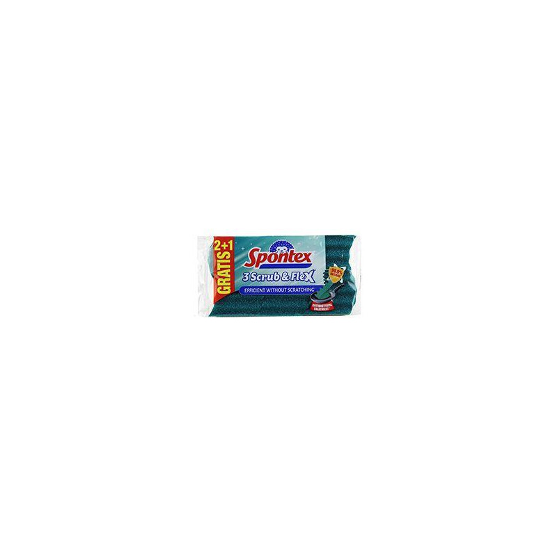 Houba na nádobí Spontex Scrub&Flex 3ks