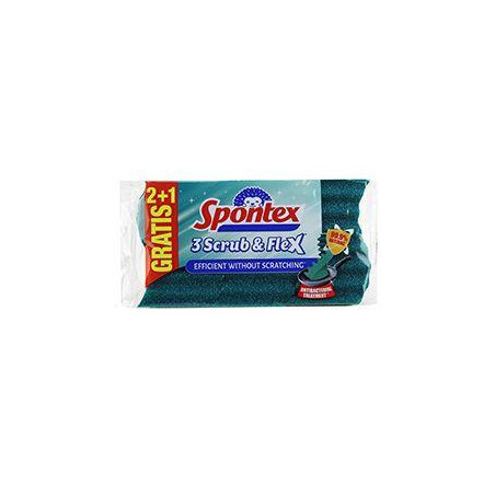 Houba na nádobí Spontex Scrub&Flex 3ks