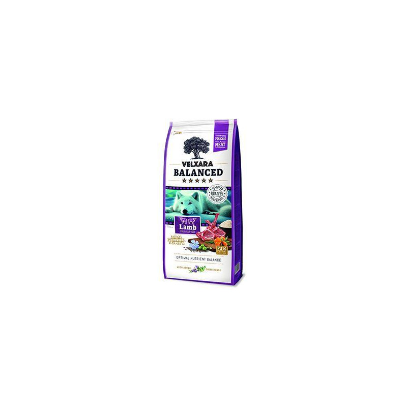 Velxara Balanced FM Dog Adult Monoprot.Lamb&Rice 12kg