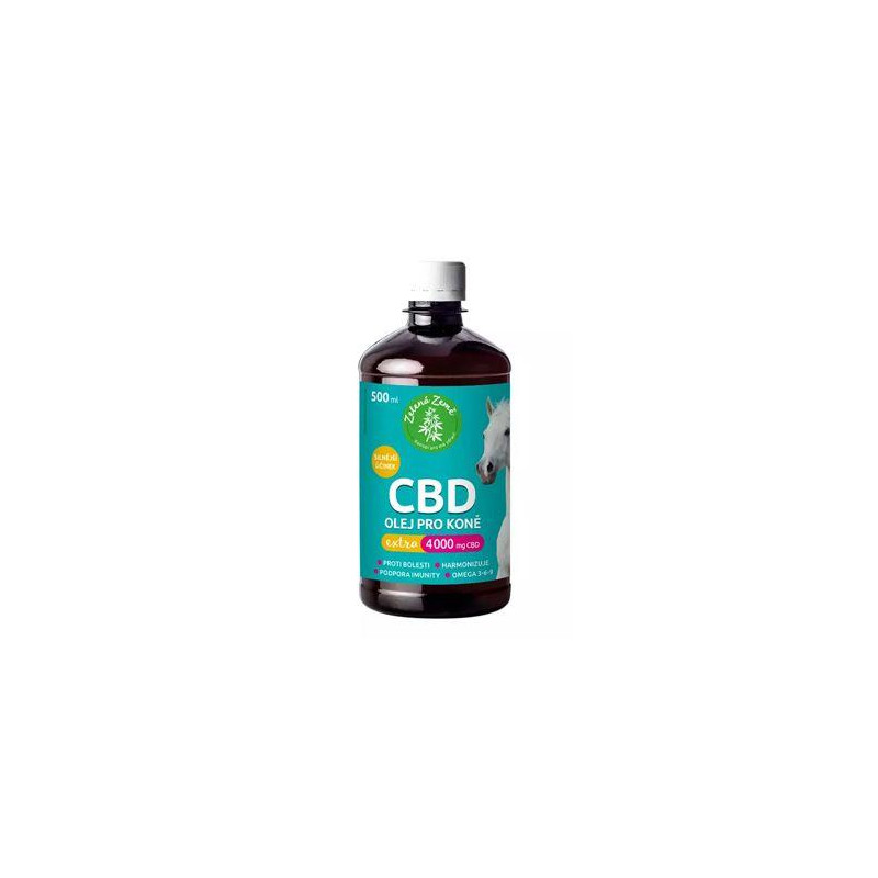 CBD olej pro koně Extra 4000mg, 500ml