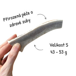 Paroží jelení pro psa půlené S