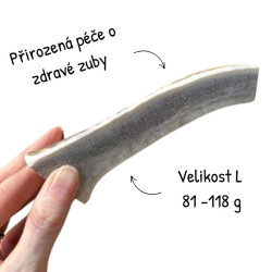 Paroží jelení pro psa půlené L