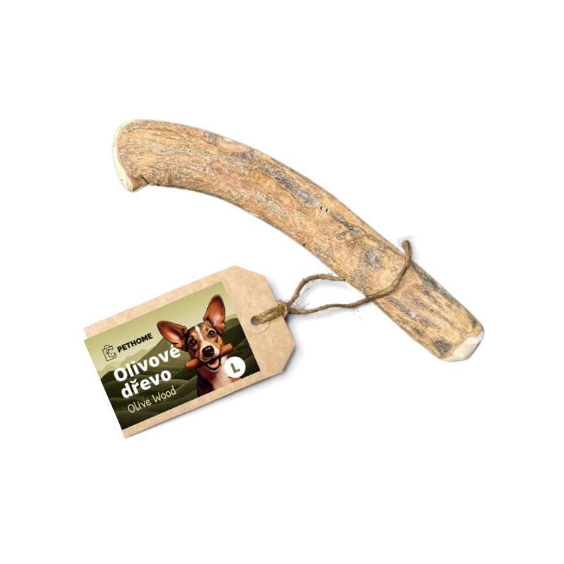 Olivové dřevo pro psa L