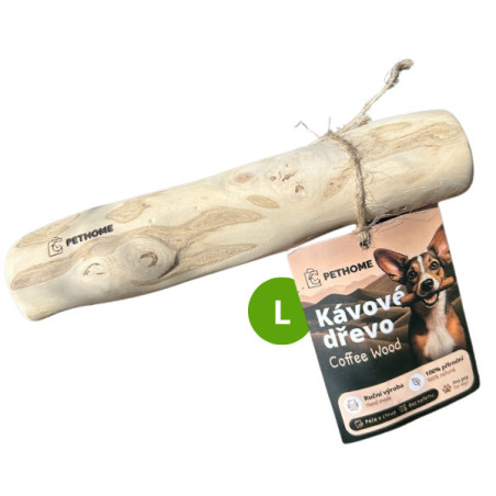 Kávové dřevo pro psa L