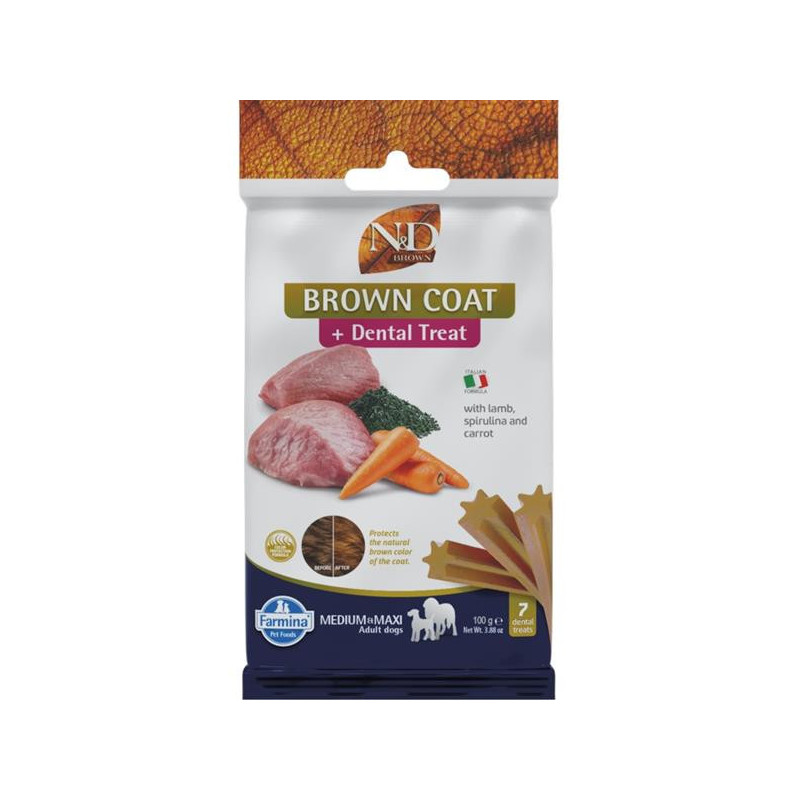 N&D BROWN Dog Dental Snack Lamb M & L 100 g