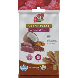 N&D QUINOA Dog Dental Snack Skin & Coat Venis. M & L 100g