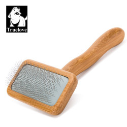 Kartáč na vyčesávání pro střední psy Eco Bamboo M