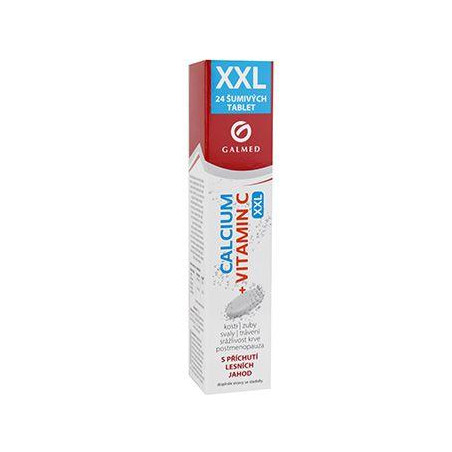 Calcium 300mg+vitamin C šumivý eff tbl 24 Galmed