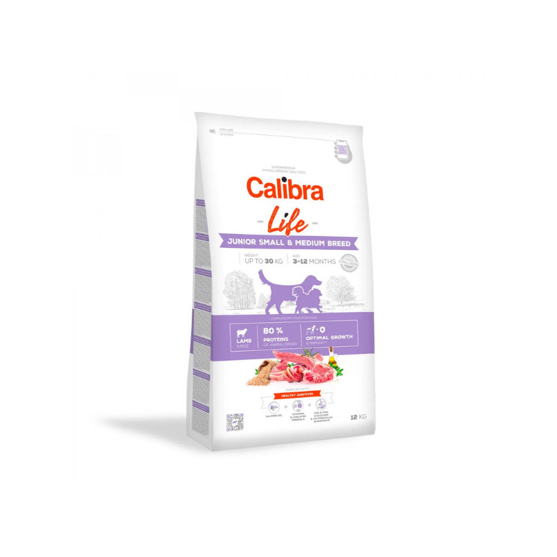 Calibra Dog Life Junior Small&Medium Breed Lamb 12kg