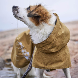 Obleček Hurtta Monsoon coat II ECO pískový 55