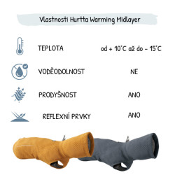 Obleček Hurtta Warming Midlayer ECO ostružinový 30