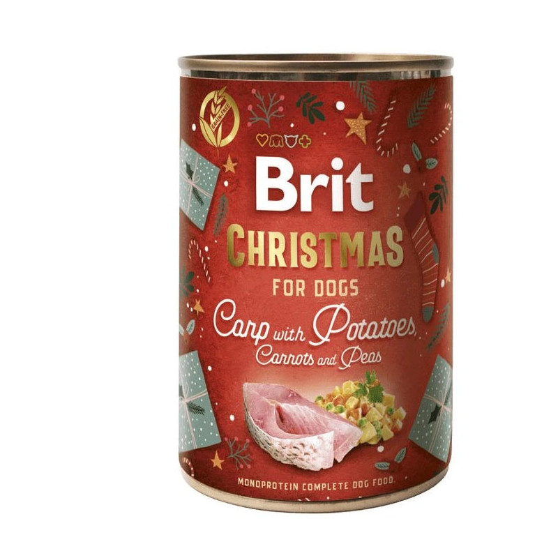 Brit Care Dog Vánoční konzerva s kaprem 400g