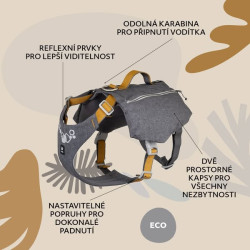 Batoh Hurtta Expedition Pack ECO ostružinový 75-95